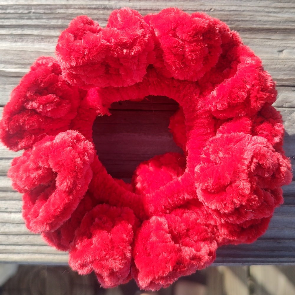 Fluffy Red Hair Scrunchie